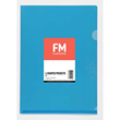 FM Pocket L Shape Clear A4 Blue 12 Pack